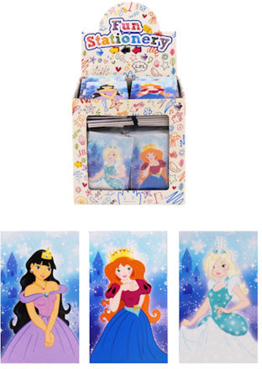 168 STUKS | Notitieboekjes - Model: Prinsessen in Traktatiebox (Traktatie / Uitdeelcadeautjes)